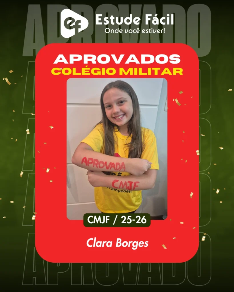 Cartaz de aprovado: Clara Borges