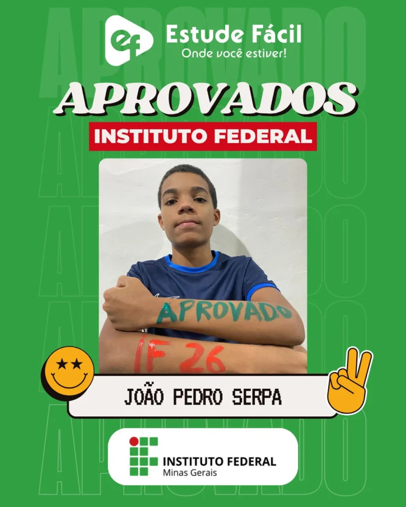 Cartaz de aprovado: João Pedro Serpa