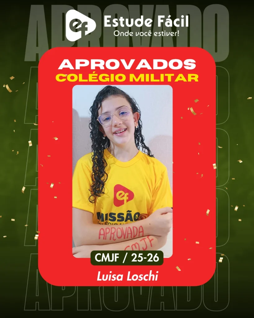 Cartaz de aprovado: Luisa Loschi