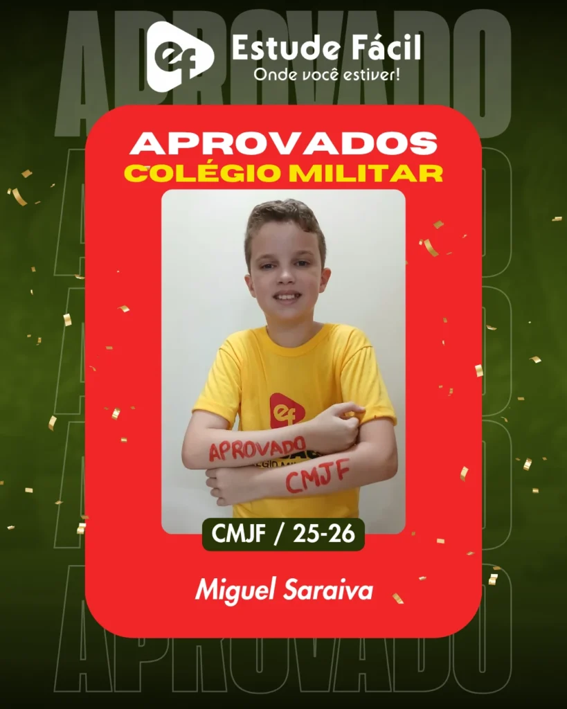 Cartaz de aprovado: Miguel Saraiva