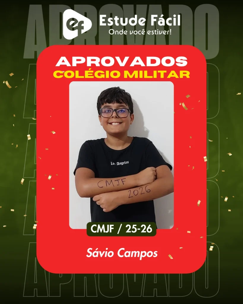 Cartaz de aprovado: Sávio Campos